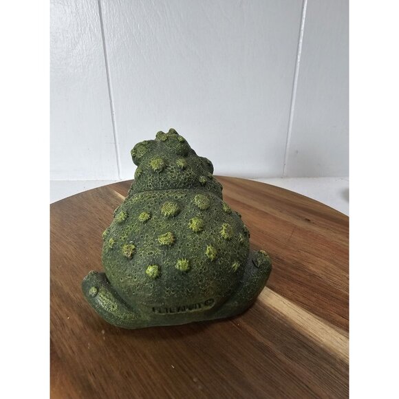 Vintage 90s Pete Apsit Frog Toad Figurine Large Eyes See Pics - Picture 4 of 9